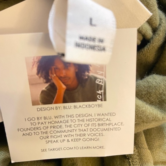 NEW Graphic design LGBQ  PEACE PROJECT 
Olive Green long sleeve - Picture 9 of 10